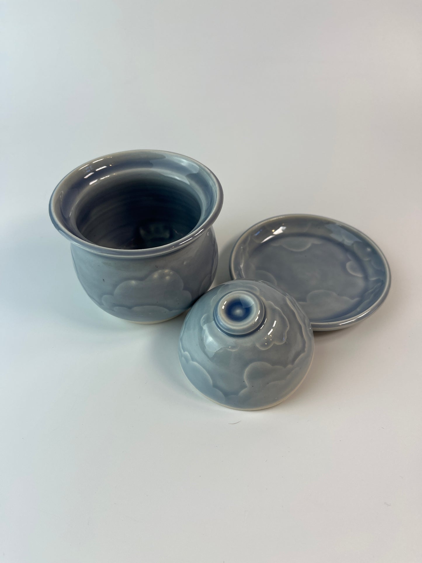 Gaiwan Water Etched Cloud Tea Set