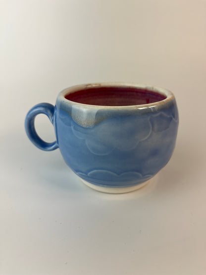 Cloud Cappuccino - water etched