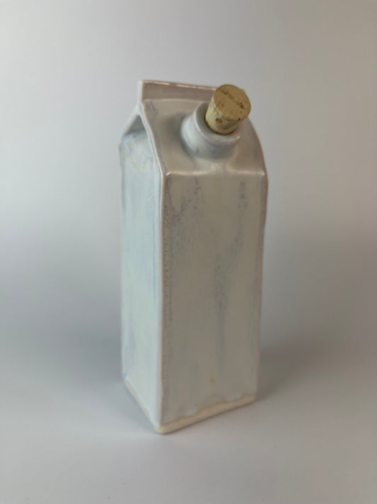 Crystal Glazed- Porcelain Milk Carton