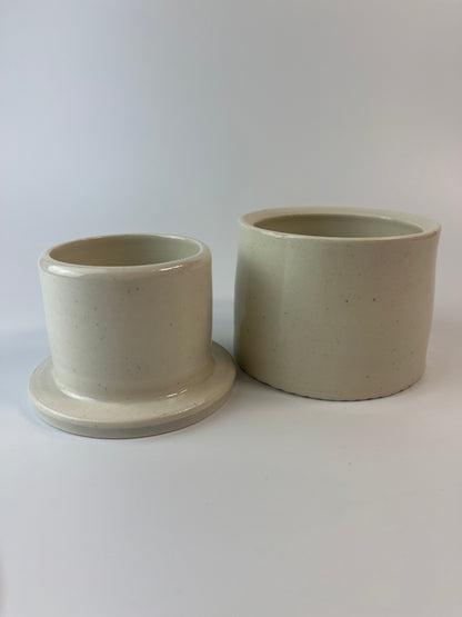 Butter Crock - secret bird