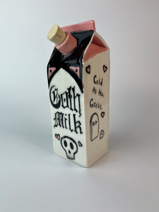 Goth Milk - Porcelain Milk Carton