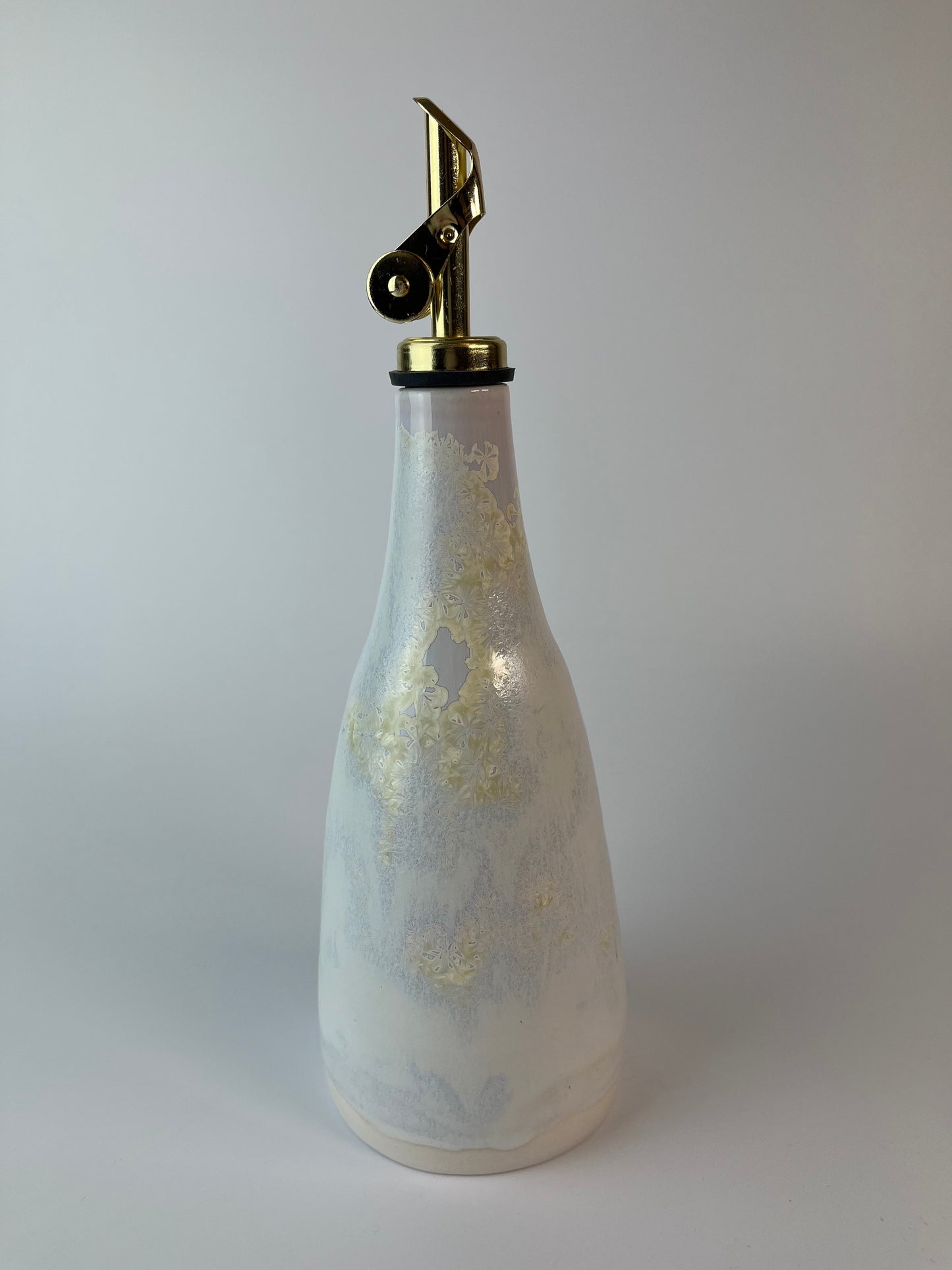 Crystal Glaze Oil Bottle with Gold Spout - 1