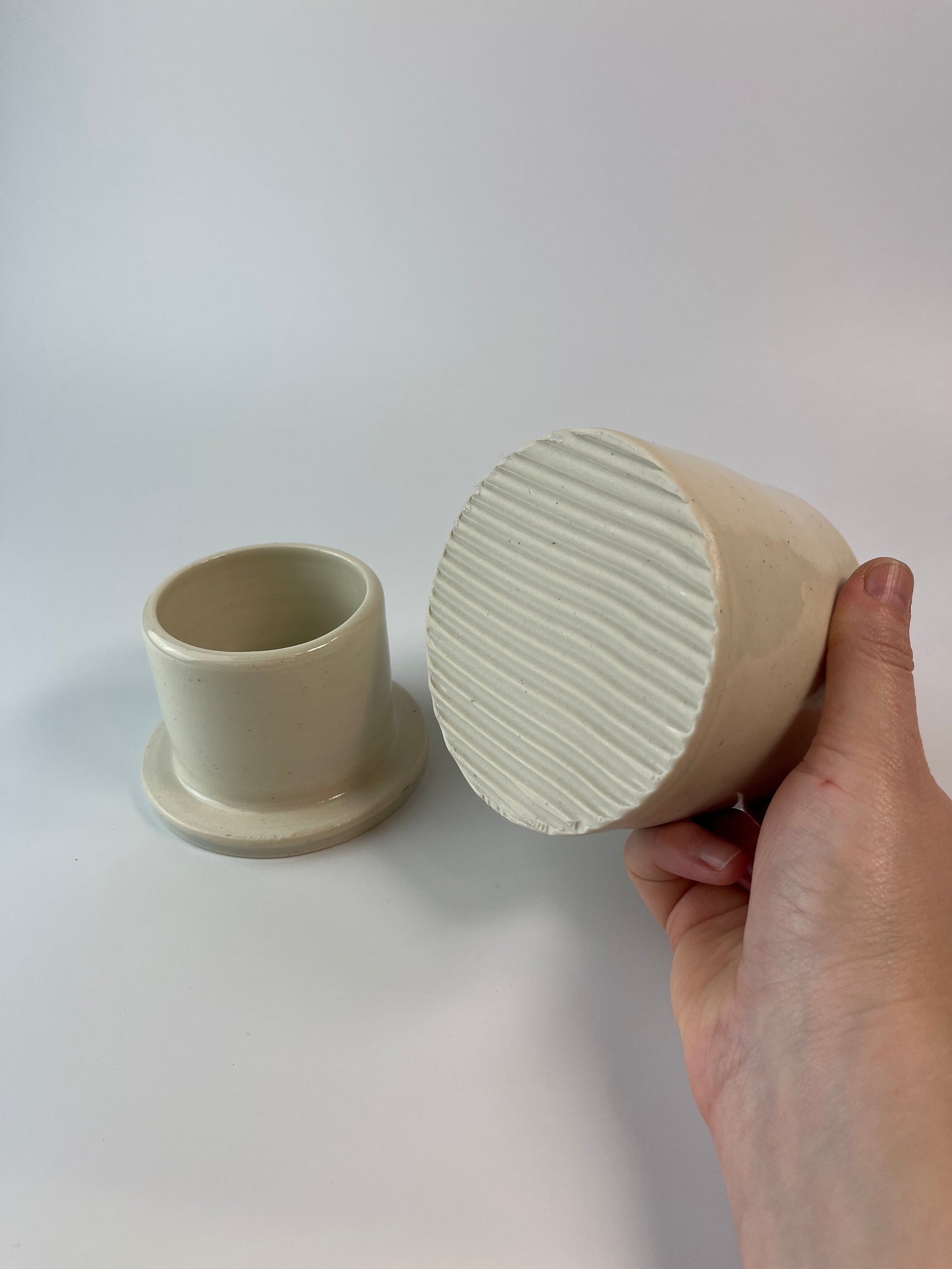 Butter Crock - secret bird